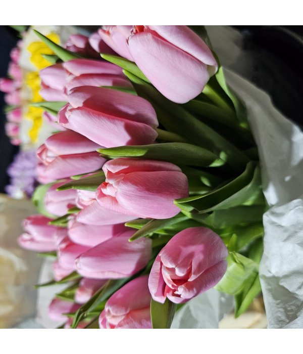 Buchet Lalea 11 fire roz