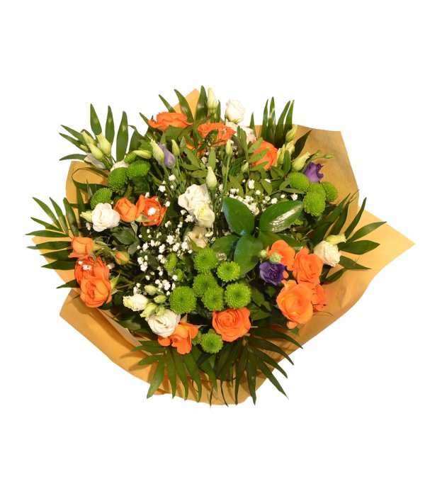 Buchet mixt trandafiri tross