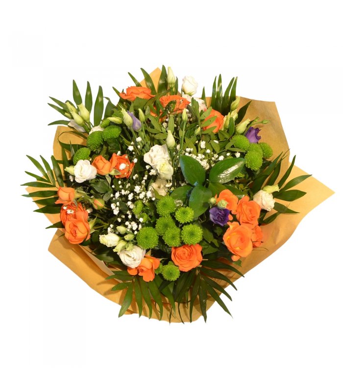 Buchet mixt trandafiri tross