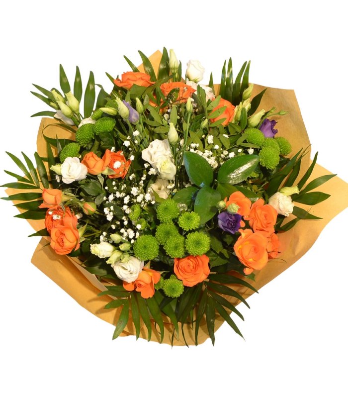 Buchet mixt trandafiri tross