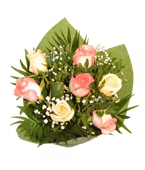 Buchet mixt trandafiri multicolor