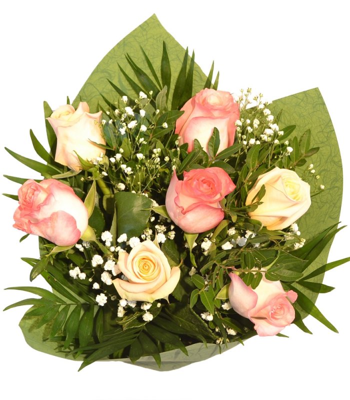 Buchet mixt trandafiri multicolor