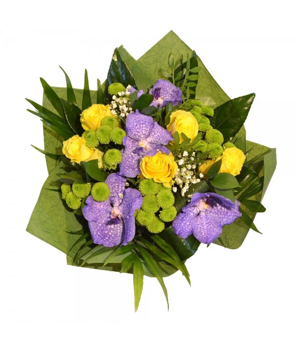 Buchet mixt orhidee mov