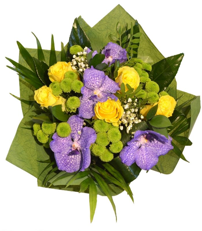 Buchet mixt orhidee mov