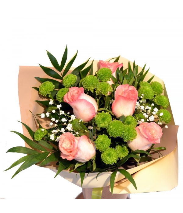 Buchet mixt trandafiri 5 fire